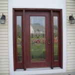 Fiberglass-Front-Doors-Painting-Ideas-with-two-hanging-lamps